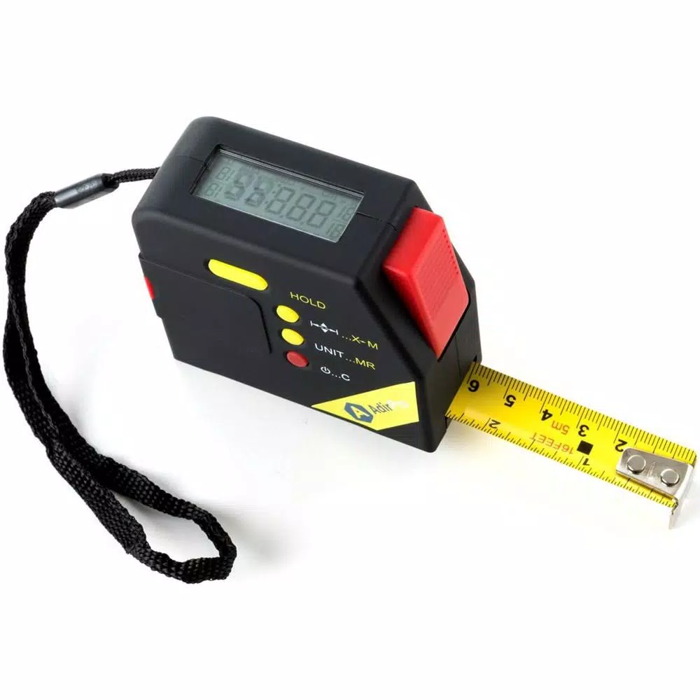 Adir Pro AdirPro 16 ft. Digital Measuring Tape with LCD Display, Carbon Steel Blade