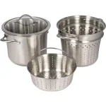 Calphalon Contemporary 8 Qt. Stainless Steel Multi-Pot with Glass Lid and Accessories thumbnail 1