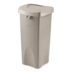 Rubbermaid Commercial Products Rubbermaid Commercial Untouchable 23 Gal. Square Trash Can Replacement Swing Top Lid, Beige thumbnail 2