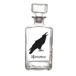 Cathy's Concepts Halloween Raven 34 oz. Glass Decanter with Square Topper, 9 in. H thumbnail 1