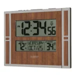 La Crosse Technology Atomic Digital Wall Clock with Wireless Outdoor Temperature Sensor and Daylight Saving Time thumbnail 2