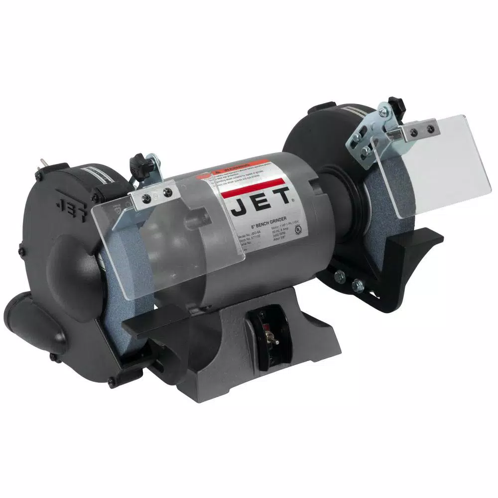 JET 1 HP 8 in. Industrial Metalworking Bench Grinder, 115 V JBG-8A