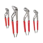 Milwaukee 4-Piece Pliers Set with Straight-Jaw and V-Jaw Designs thumbnail 1