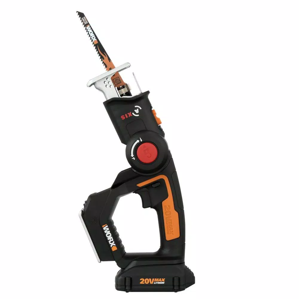 Worx WX550L 20V Power Share AXIS 2-in-1 Convertible Jigsaw and Reciprocating Saw Kit