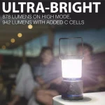 LUXPRO 940 Lumen Dual Power Rechargeable LED Lantern with Power Bank and 360-Degree Diffused Light thumbnail 6