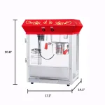 Great Northern Popcorn 4 oz. Red Top Master Popcorn Machine with Stainless Steel Kettle thumbnail 2