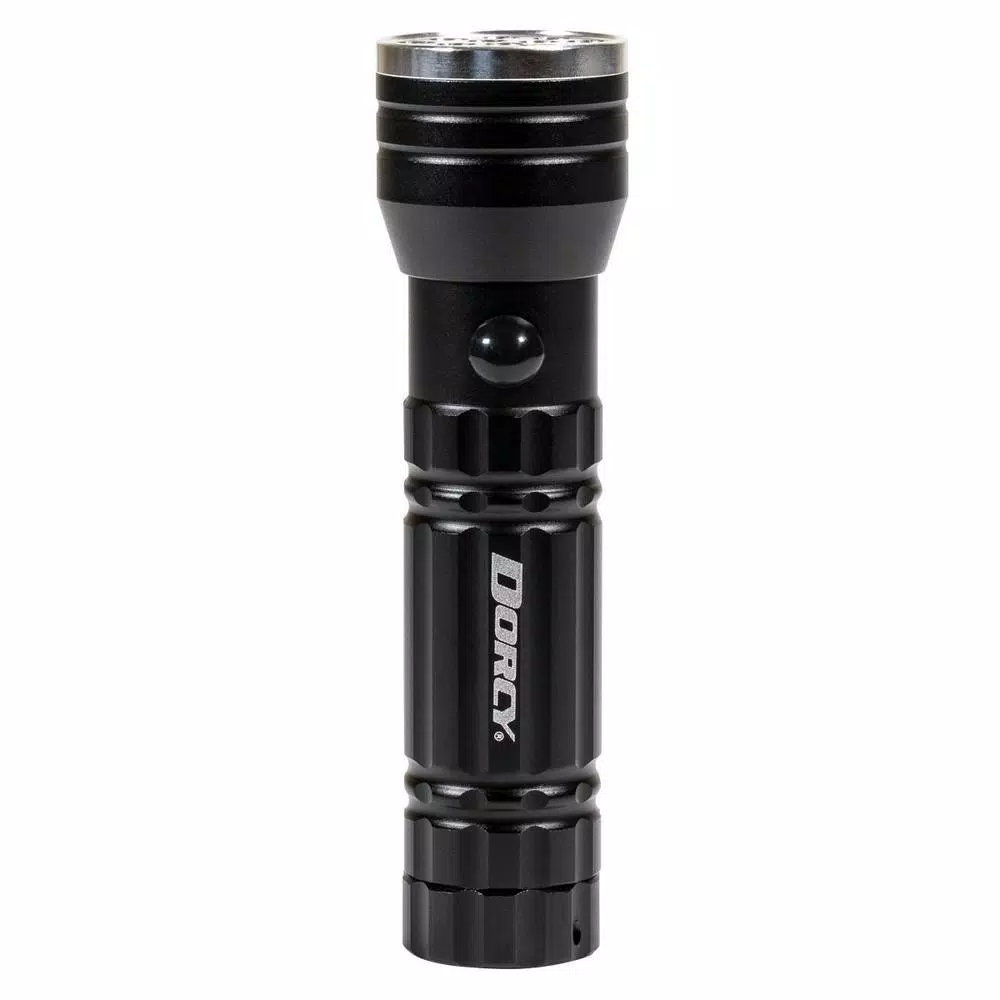 Dorcy 3-in-1 LED Flashlight with UV Blacklight and Red Laser Pointer, Black