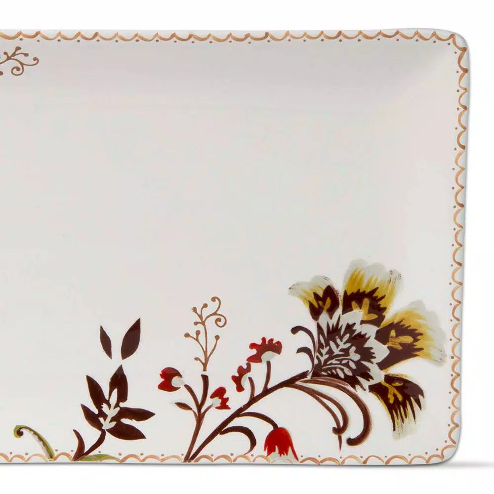 Tag Autumn Bloom Harvest Earthenware Rectangular Serving Platter