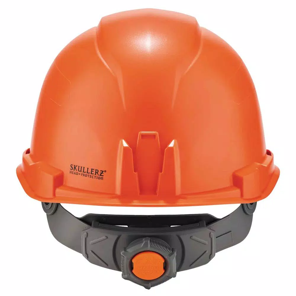 Ergodyne Skullerz 8970 Class E Orange Cap Style Hard Hat with Ratchet Suspension