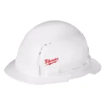 Milwaukee BOLT White Type 1 Class C Full Brim Vented Hard Hat with Small Logo thumbnail 1