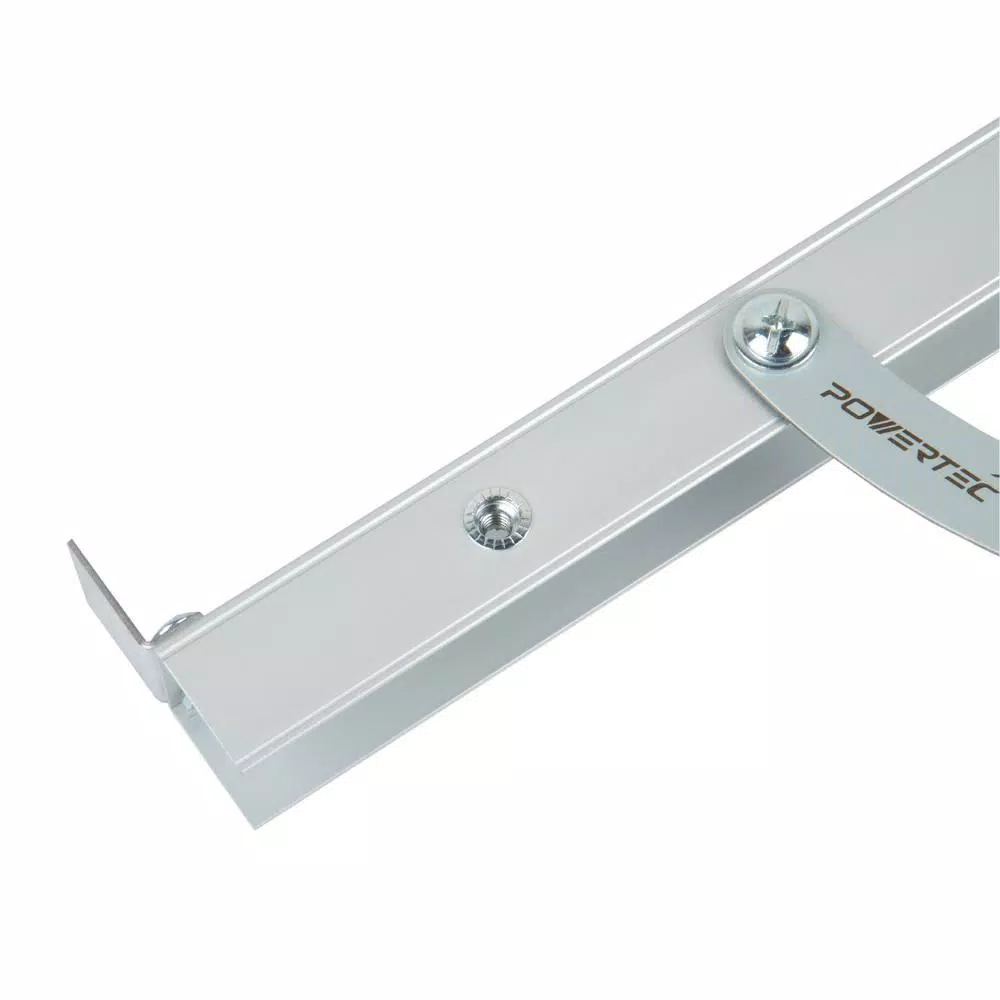 POWERTEC 24-Inch Aluminum Table Saw Taper Jig with Laser Etched Scale