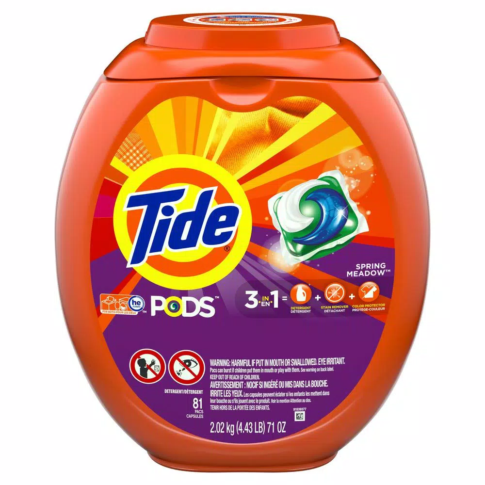 Tide PODS Spring Meadow Laundry Detergent Pacs, 81 Count