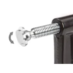 TEKTON 3-Piece Malleable Iron C-Clamp Set, 1 in. to 3 in. thumbnail 3