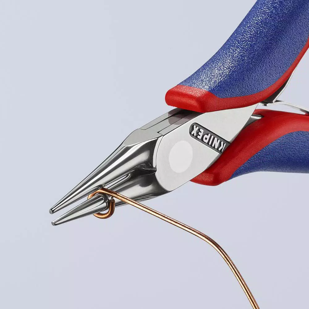 KNIPEX 4-1/2 in. Electronics Pliers with Round Tips and Comfort Grip