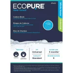 EcoPure Universal Fit Carbon Block Whole House Water Filter Replacement (2-Pack) thumbnail 3