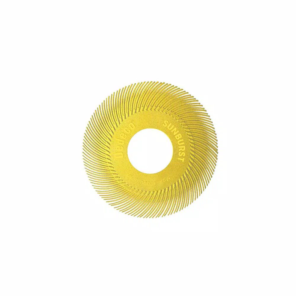 Dedeco Sunburst 6 in. TC Radial Discs, 80-Grit Coarse, 1 in. Arbor, 40-Pack