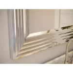 Kenroy Home Lyonesse 66 in. Oversized Chrome Composite Beveled Glass Floor Leaner Mirror with Hooks thumbnail 4