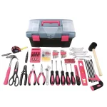 Apollo 170-Piece Home Tool Kit with Storage Box - Pink Hand Tool Set thumbnail 1