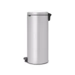 Brabantia 8 Gal. Metallic Gray Steel Step-On Trash Can with Soft-Close Lid thumbnail 3