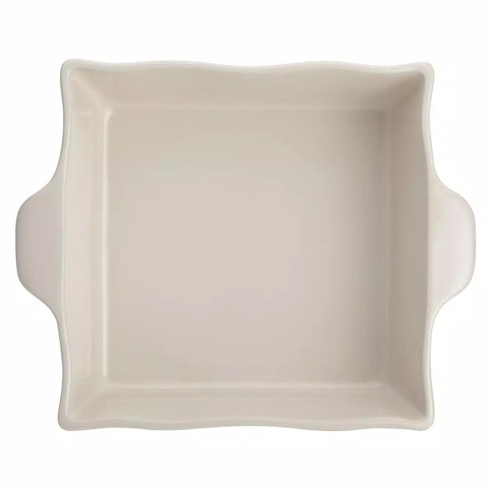Ayesha Curry Home Collection 8 in. Square Ceramic Baker, French Vanilla
