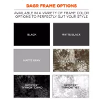 Ergodyne Skullerz Dagr Kryptek Yeti Polarized Safety Glasses, Tinted Copper Lens, ANSI Z87.1+ thumbnail 7
