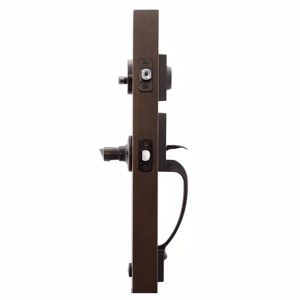 Copper Creek Colonial Handleset with Waverlie Lever Trim, Tuscan Bronze