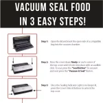 Caso Design VC 350 Food Vacuum Sealer All-in-One System - Brushed Stainless & Black thumbnail 8
