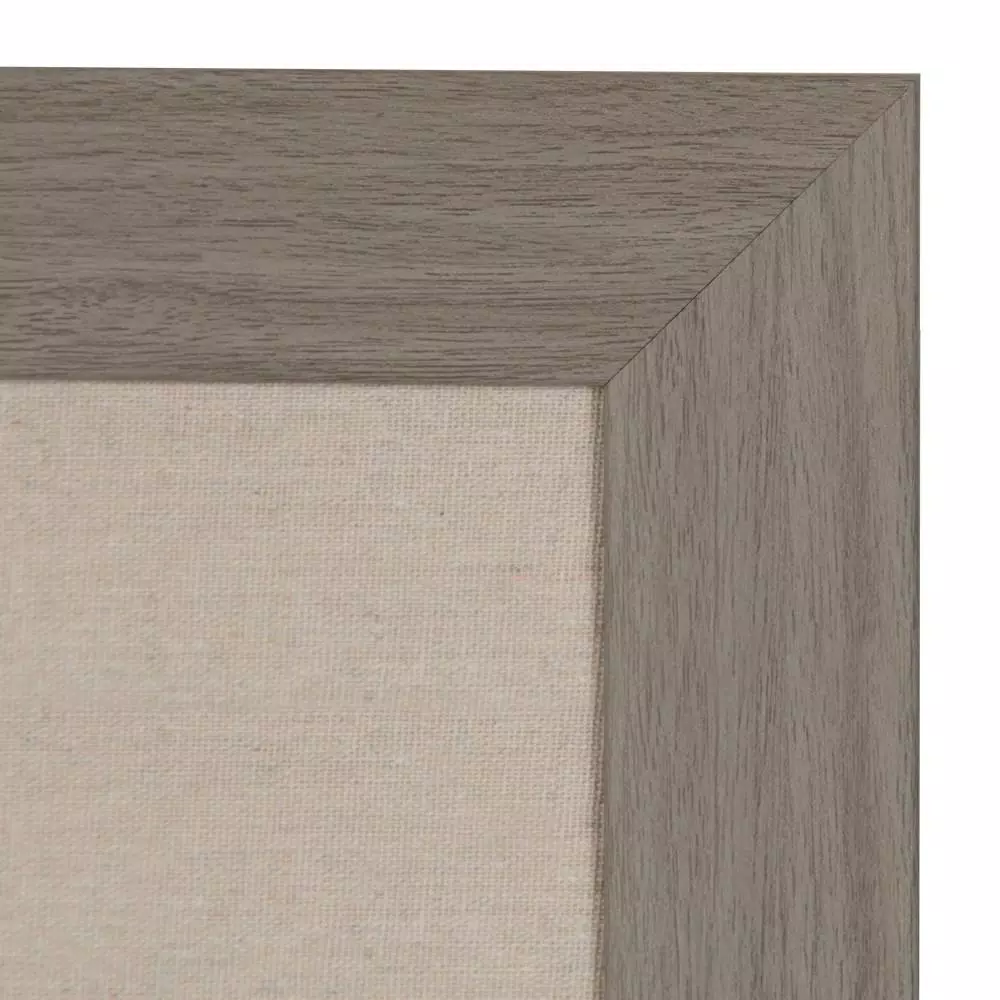 DesignOvation Beatrice Fabric Pinboard Memo Board - Framed Linen Bulletin Board for Home and Office