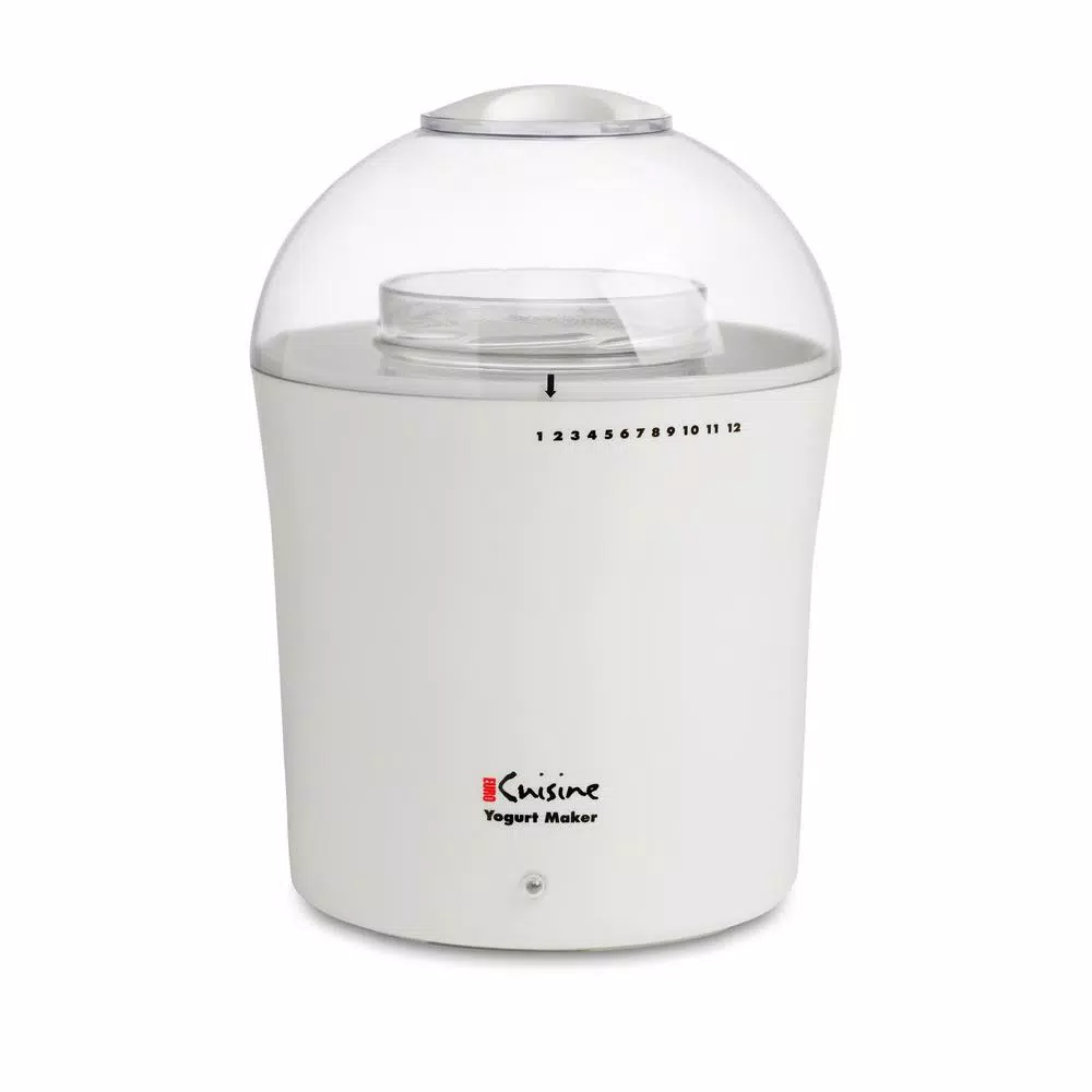Euro Cuisine 2 Qt. Yogurt and Greek Yogurt Maker with Glass Jar and Cheese Making Kit