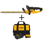 DEWALT 22 in. 20V MAX Cordless Hedge Trimmer with 5.0 Ah Battery and Charger Kit thumbnail 1