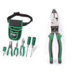 Commercial Electric 7-Piece Electrician's Tool Set with Pouch and Linesman Pliers thumbnail 1
