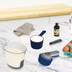Spectrum Tovolo Magnetic Nested Measuring Cup and Spoon Set, BPA-Free Plastic, Blue thumbnail 3