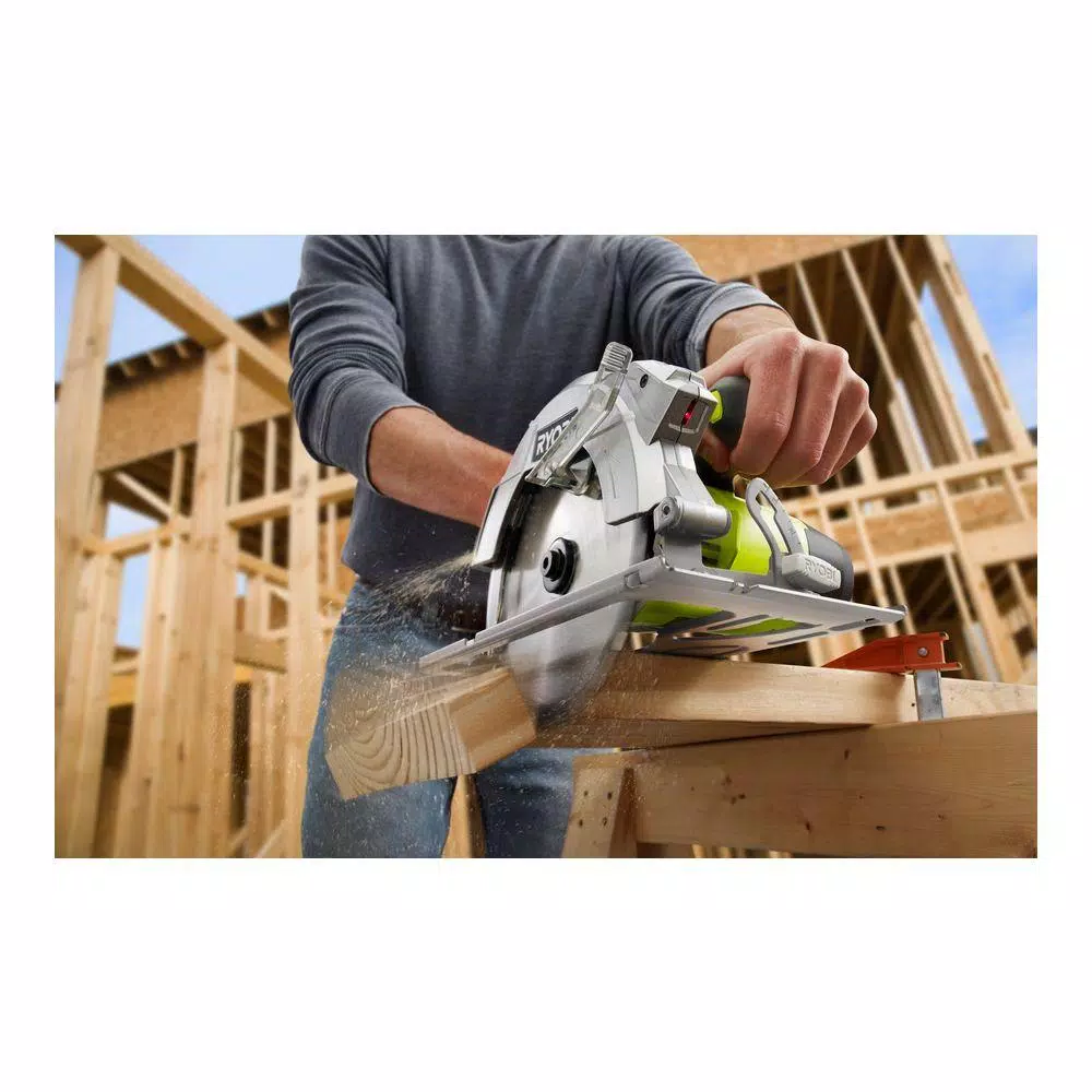 RYOBI 15 Amp 7-1/4 in. Corded Circular Saw with EXACTLINE Laser Alignment System