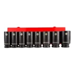 Steelman PRO 79285 3/4 in. Drive 6-Point SAE Deep Impact Socket Set, 8-Piece thumbnail 1
