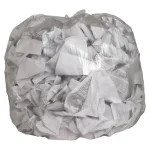 Genuine Joe 45 Gallon Clear Trash Can Liners, 0.6 Mil, 250-Count thumbnail 1