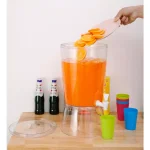 Basicwise 2.35 Gal. Stackable Round Juice and Water Beverage Dispenser with Stand thumbnail 3