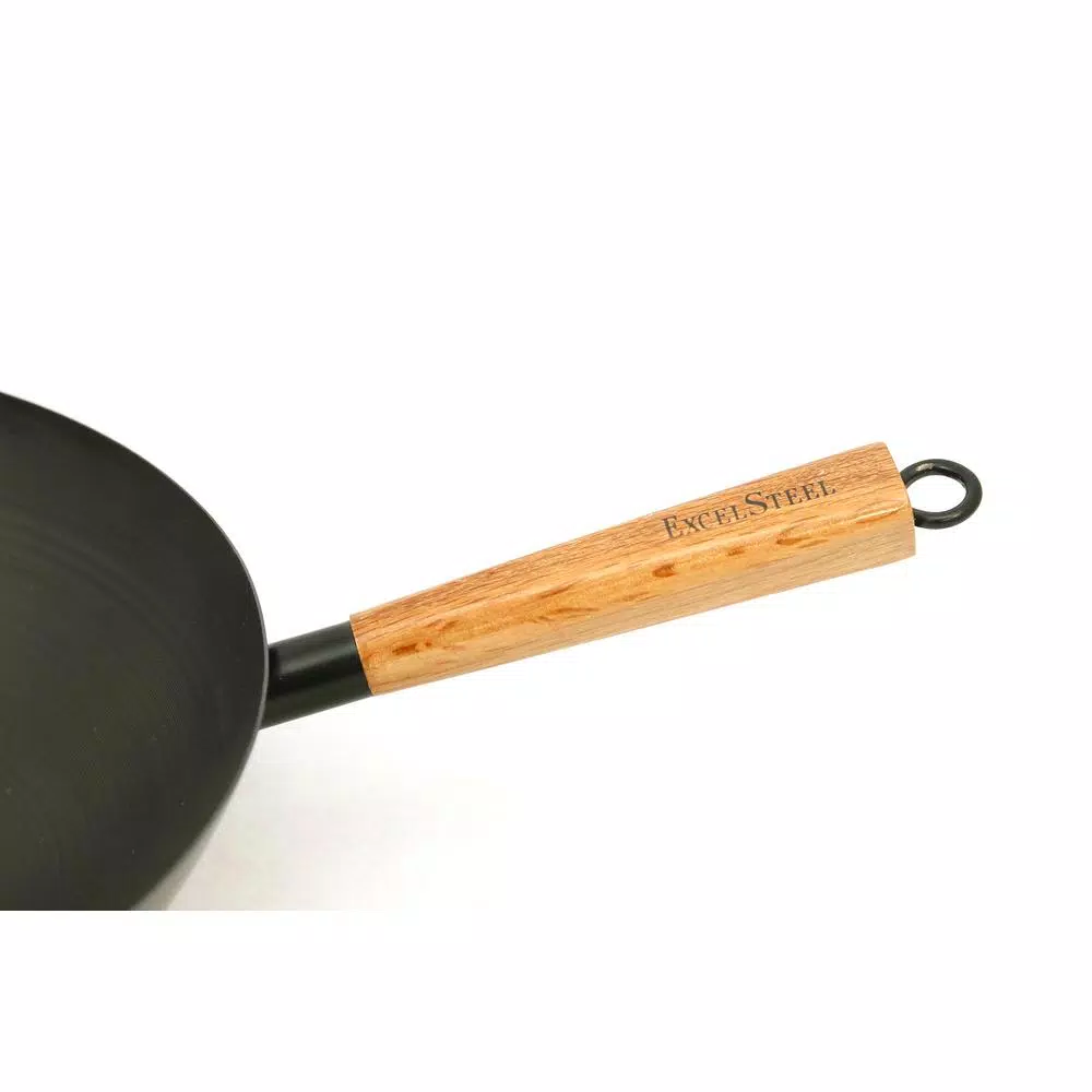 Cook Pro 14 in. Professional Heavy Duty Carbon Steel Wok with Assist Handle