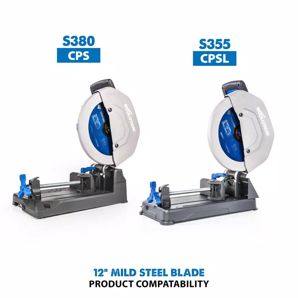 Evolution Power Tools Evolution 12 in. 60-Teeth Carbide Metal Cutting Saw Blade for Mild Steel