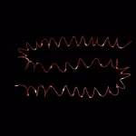Starlite Creations 12 ft. Pre-Lit Red LED Single Braided Garland, Battery Operated (Bundle of 2) thumbnail 1