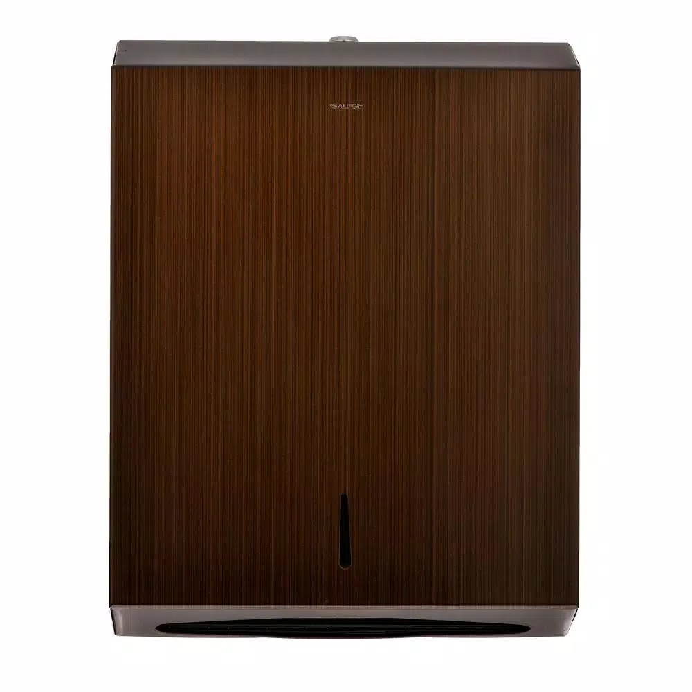 Alpine Industries Stainless Steel C-Fold & Multi-Fold Paper Towel Dispenser - Antique Bronze