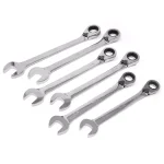WEN 13-Piece SAE Reversible Ratcheting Combination Wrench Set with Storage Rack thumbnail 5