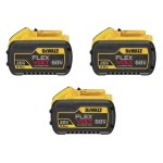 DEWALT FLEXVOLT 20V/60V MAX Lithium-Ion 9.0 Ah Battery Pack (3-Pack) thumbnail 1