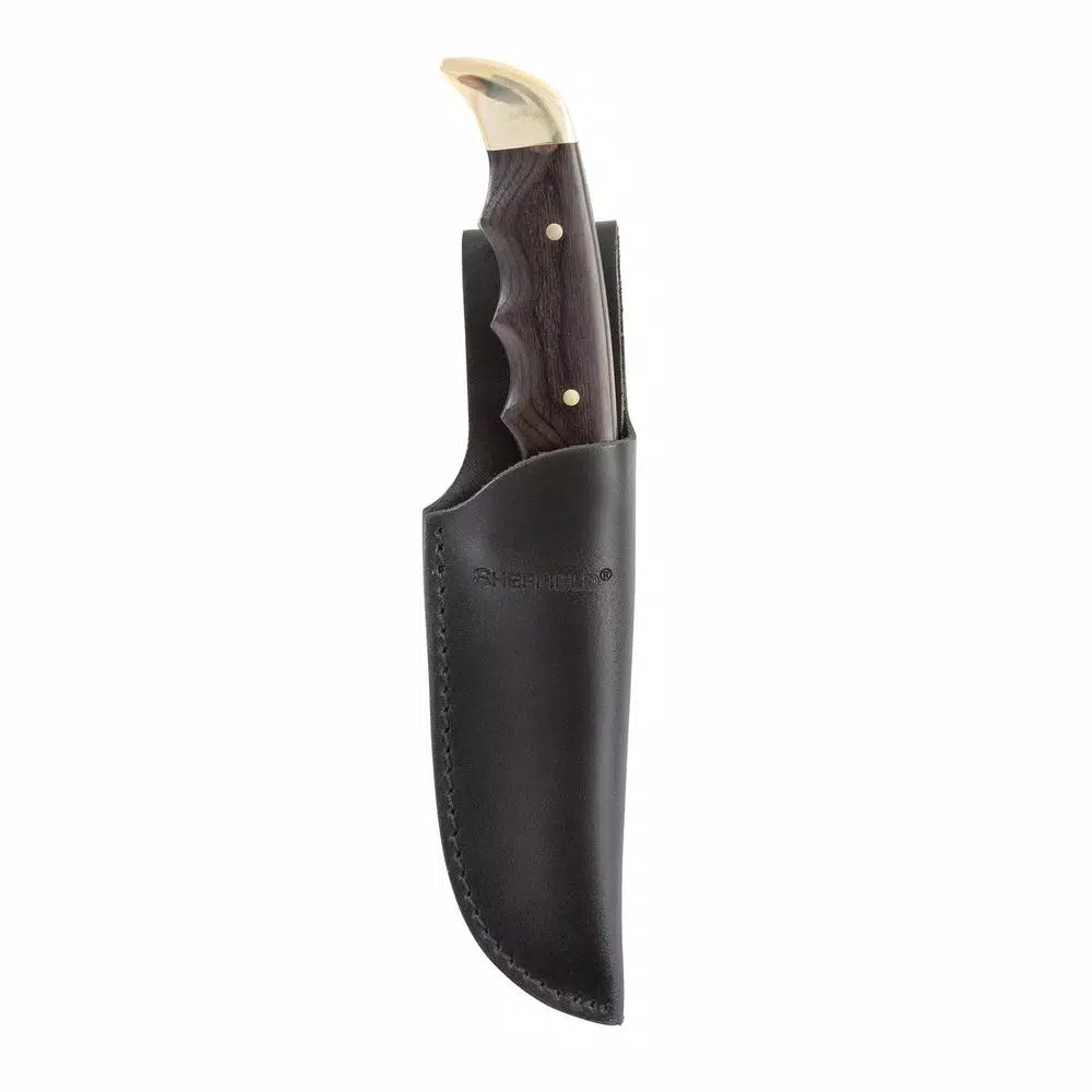 Sheffield Timber Series Big Pakka 4.5 in. Drop Point Fixed Blade Hunting Knife