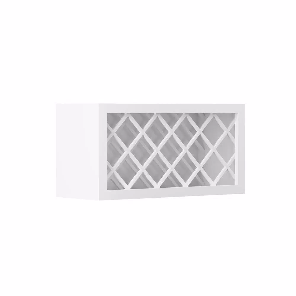 Hampton Bay Shaker Ready To Assemble 30 in. Wine Rack Cabinet, Denver White