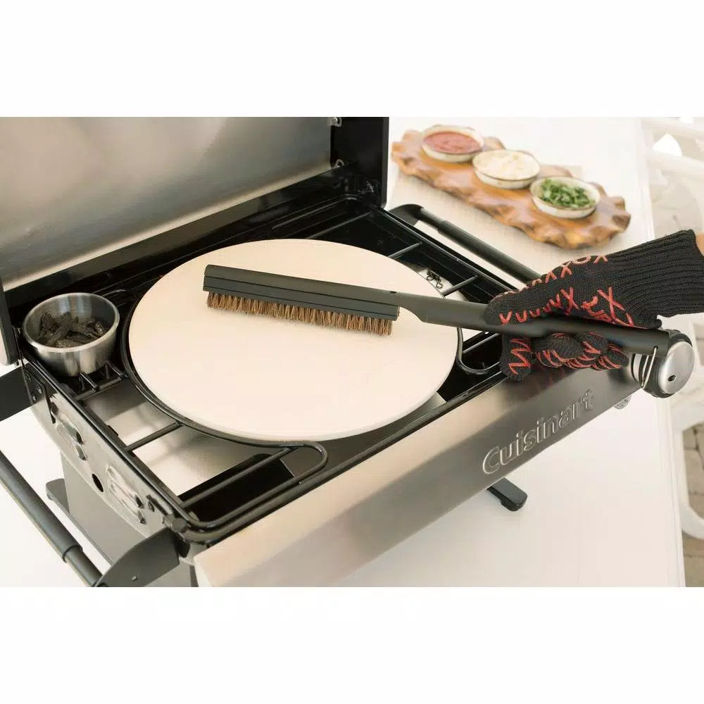 Cuisinart Pizza Stone Cleaning Brush with Stainless Steel Scraper
