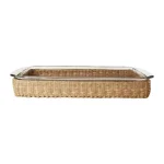 Libbey Baker's Basics 2-Piece Glass Bake Dish Set with Seagrass Basket, 9 x 13 in. thumbnail 2