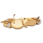 Legacy Picnic Time Sand Trap Bamboo Cheese Board and Tool Set with Putting Green Design thumbnail 3