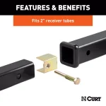 CURT Anti-Rattle Kit for 2-inch Receiver Hollow Shanks thumbnail 5
