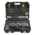 DEWALT 200-Piece Mechanics Tool Set with 1/4 in., 3/8 in., and 1/2 in. Drive, Polished Chrome thumbnail 1