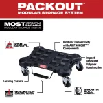 Milwaukee M18 PACKOUT Radio/Speaker with Built-In Charger and PACKOUT Dolly Utility Cart Bundle thumbnail 3